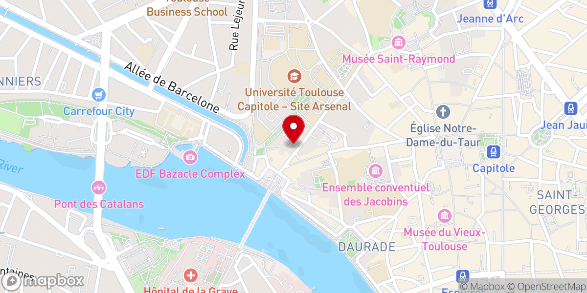Map showing location of Église Saint-Pierre des Chartreux de Toulouse