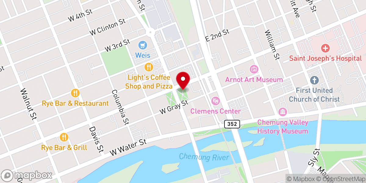 Map showing location of Wisner Park
