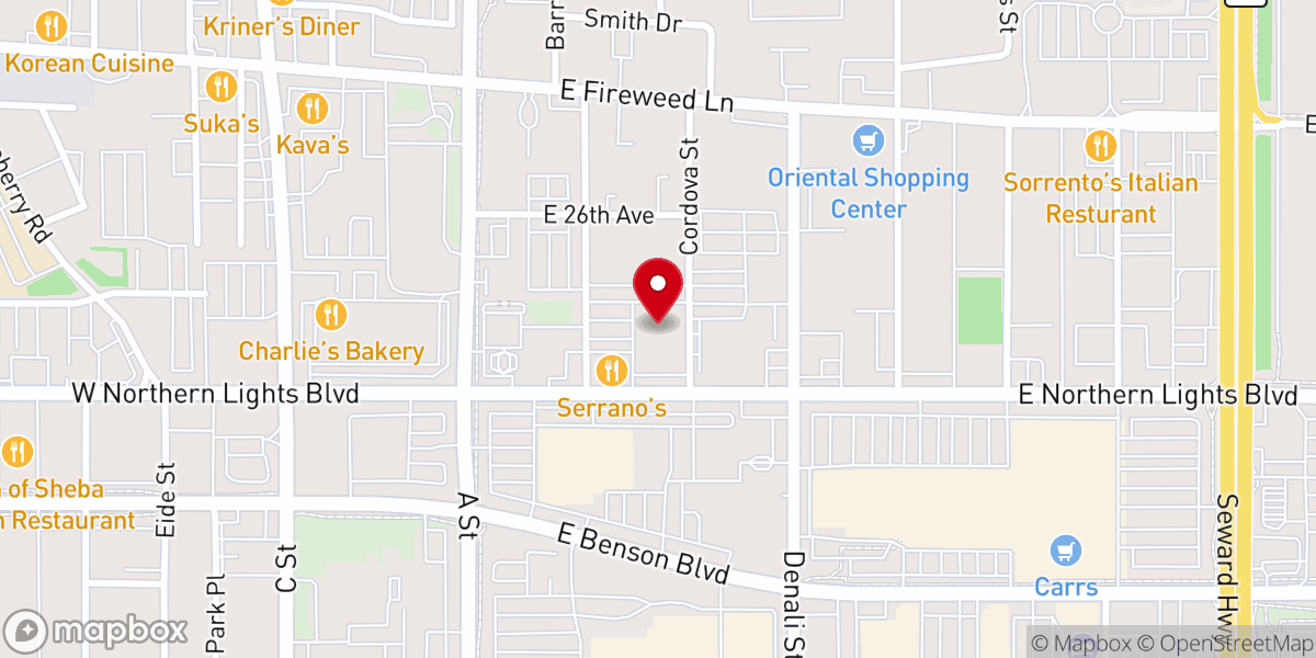 Map showing location of Present Hope Church