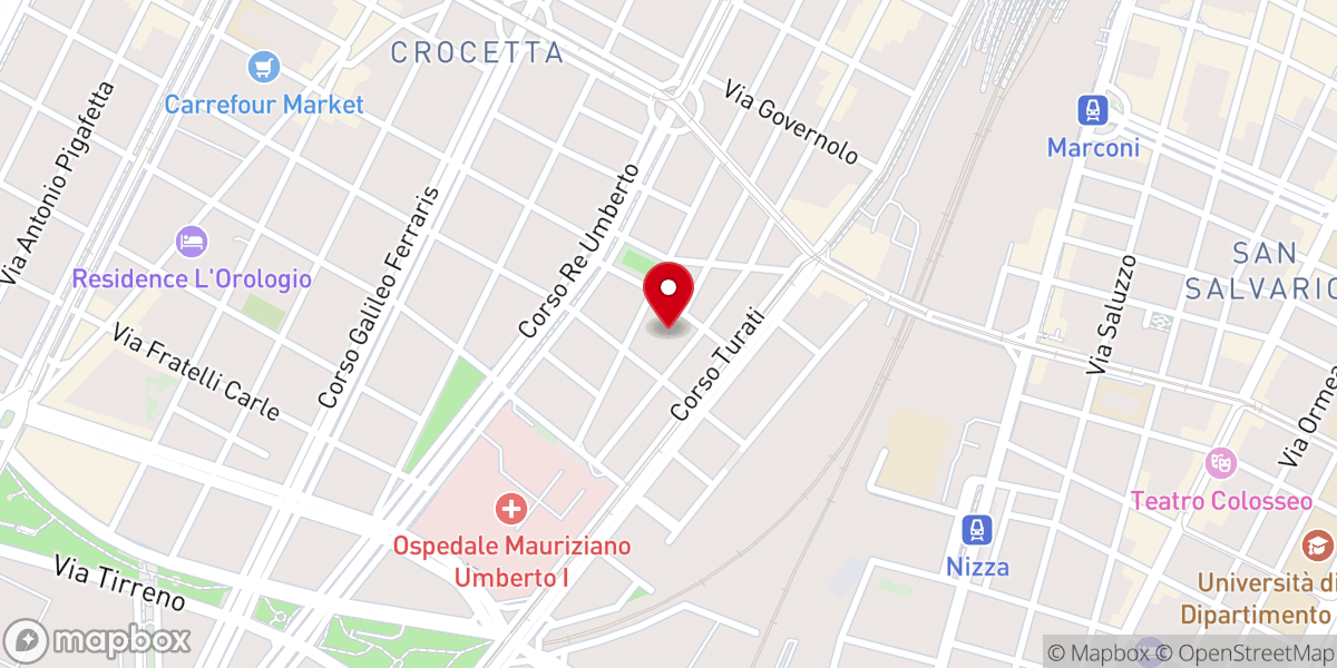 Map showing location of Madonna di Pompei