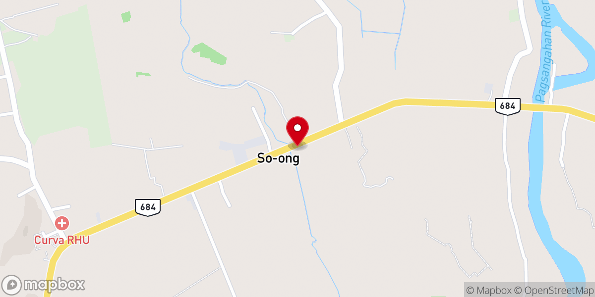 Map showing location of Suong Church of Chrirst