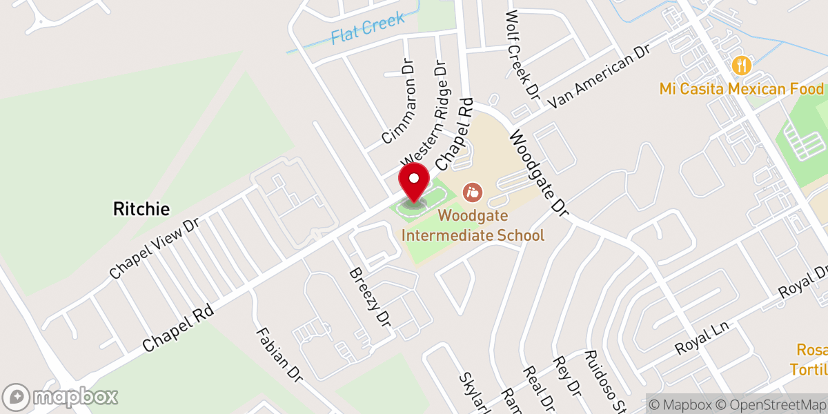 Map showing location of Chapel Park