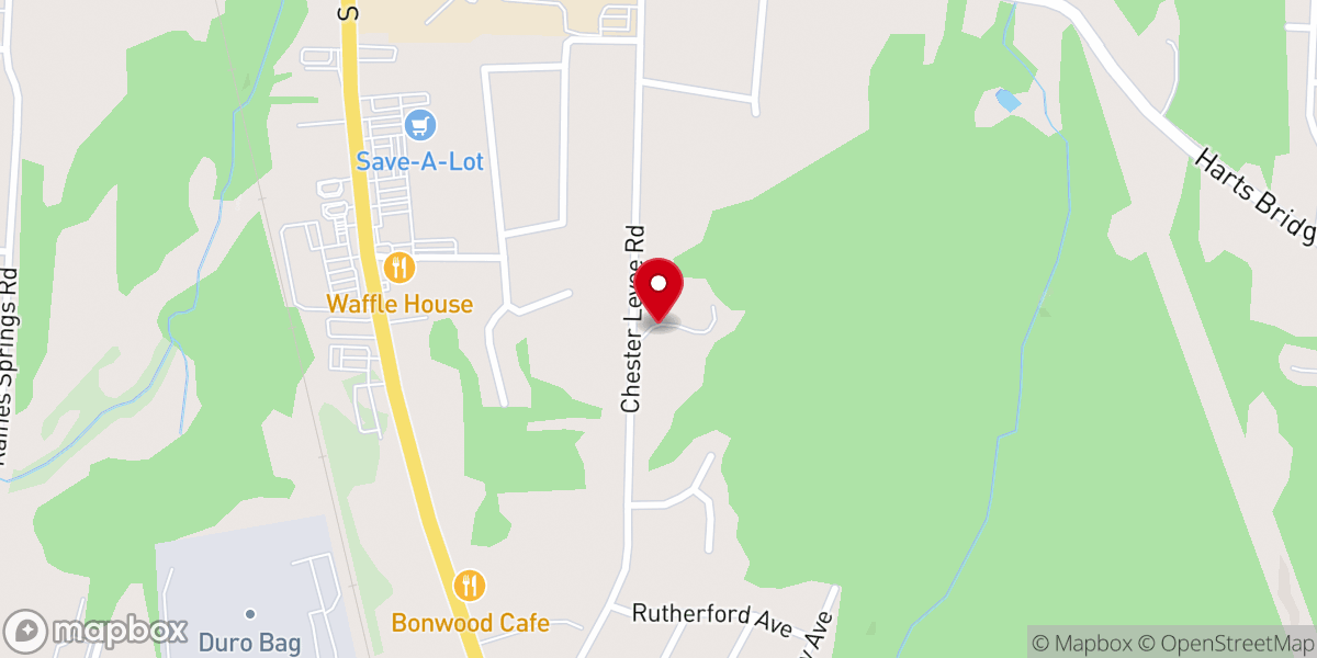 Map showing location of The Church in Jackson TN