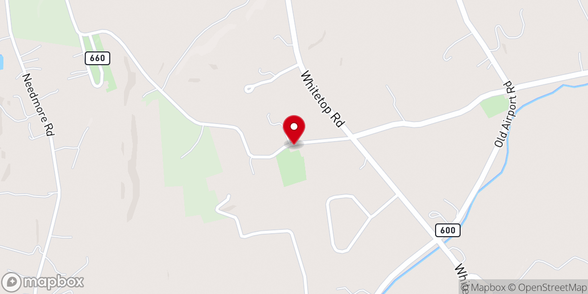 Map showing location of St James Lutheran Church