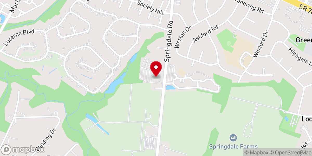 Map showing location of Bethel Baptist Church