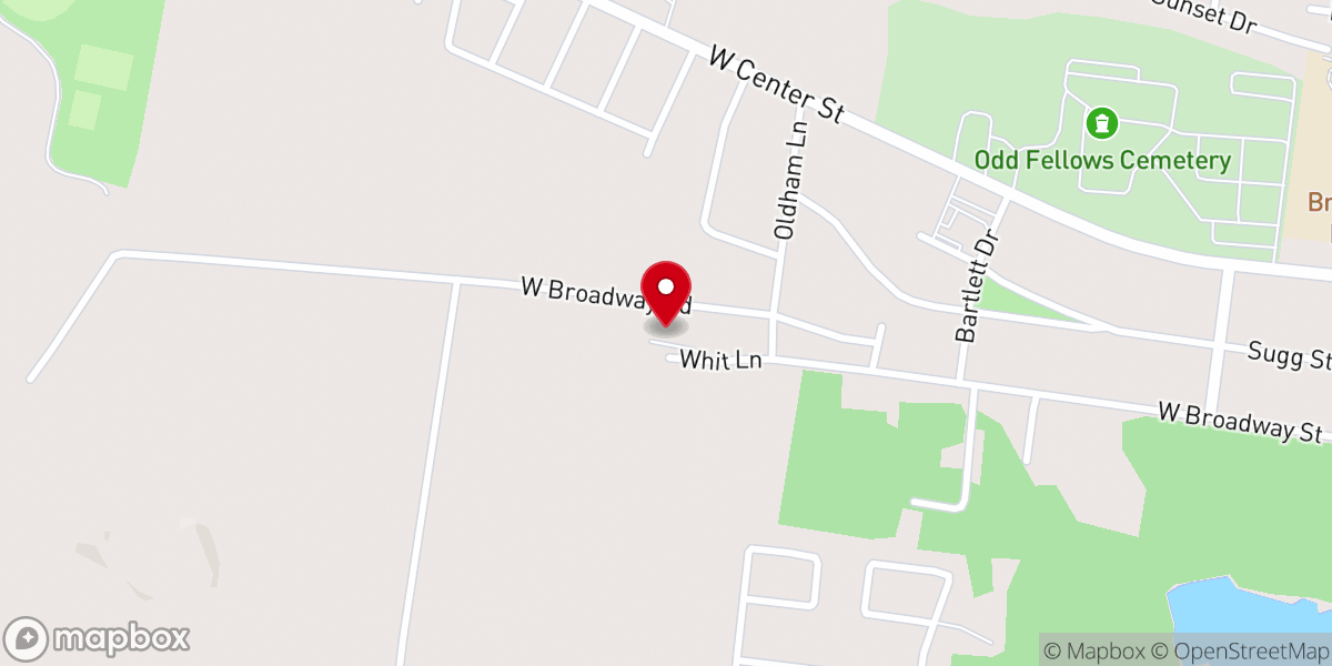 Map showing location of Maranatha Baptist Church