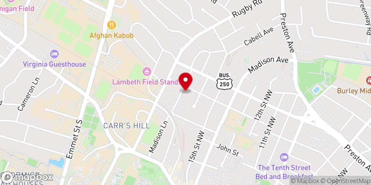 Map showing location of First Church of Christ Scientist