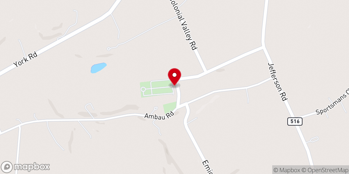 Map showing location of St. Peter's Lischey's United Church of Christ