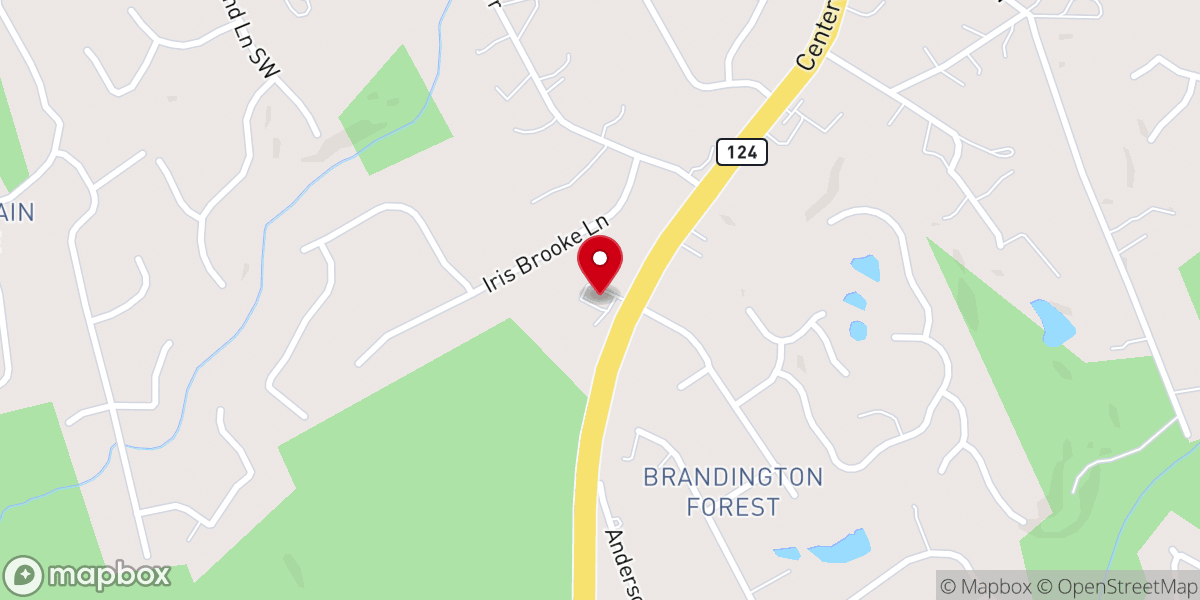 Map showing location of Shiloh Christian Church
