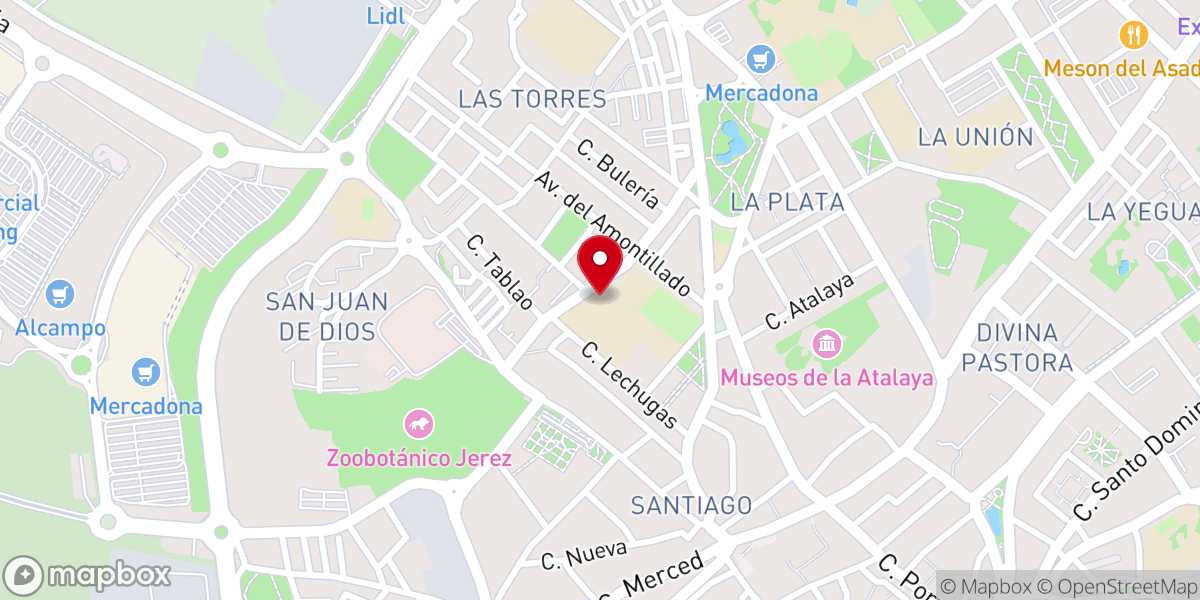 Map showing location of Solidaridad Don Bosco