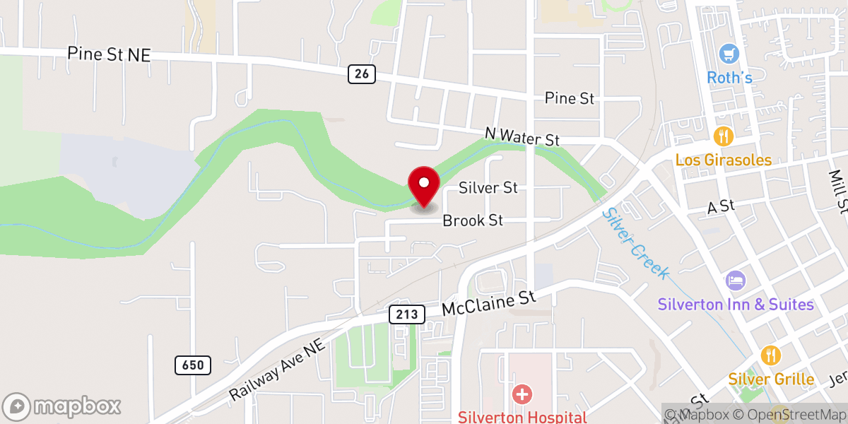 Map showing location of By The Creek Construction