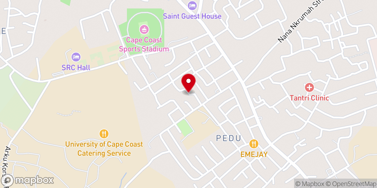 Map showing location of Sports for Hope and Development foundation
