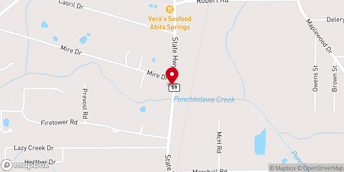 Map showing location of Washington-St. Tammany Electric Cooperative
