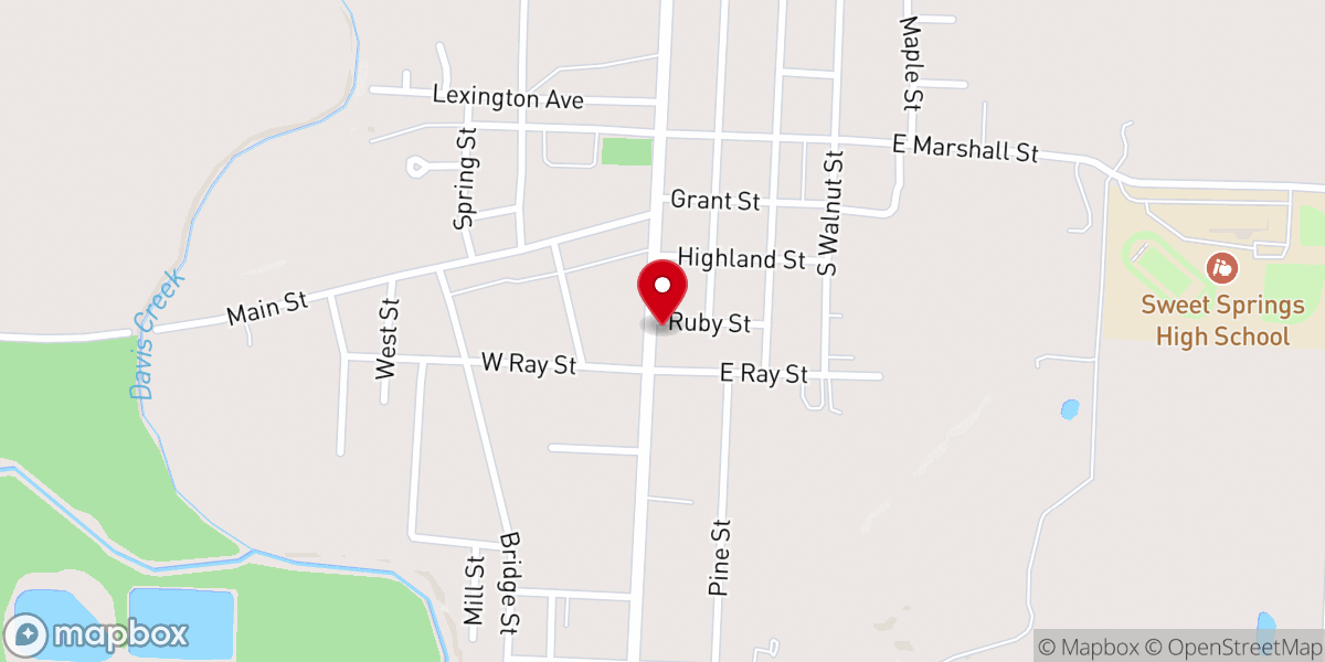 Map showing location of Wesely United Methodist Church