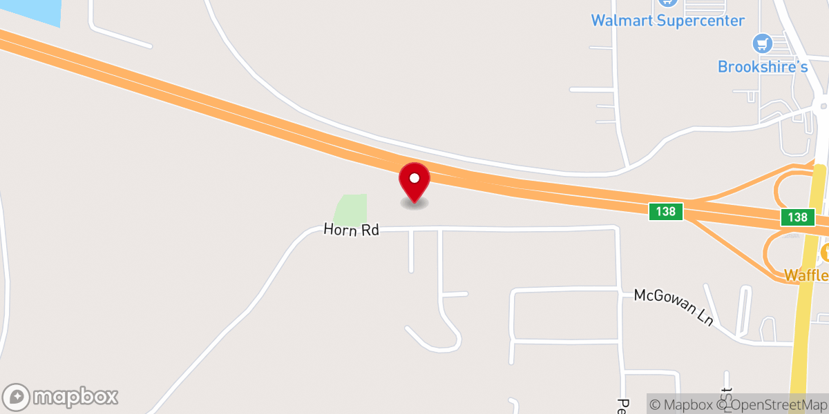 Map showing location of Richland Baptist Association