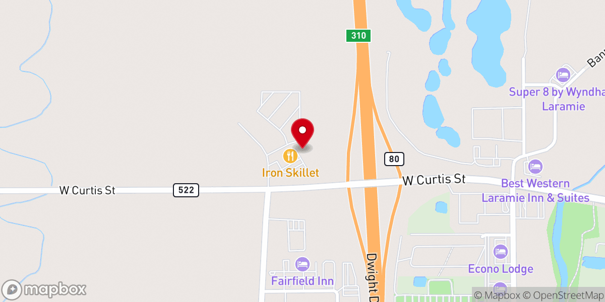 Map showing location of Truckers Chapel