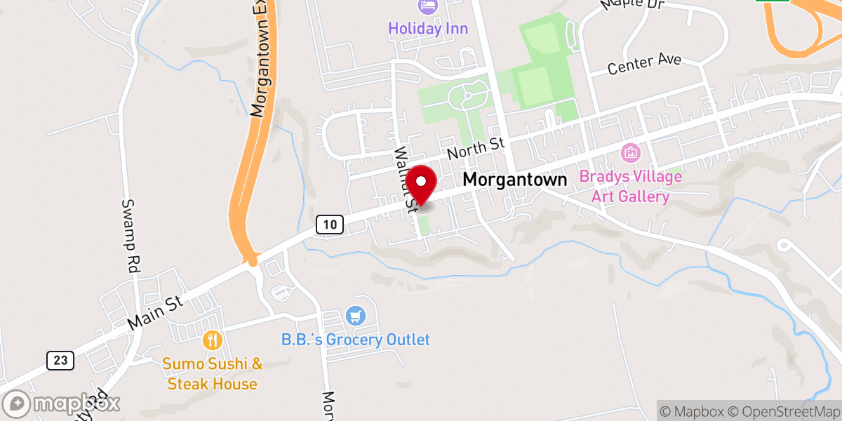 Map showing location of New Beginning Church