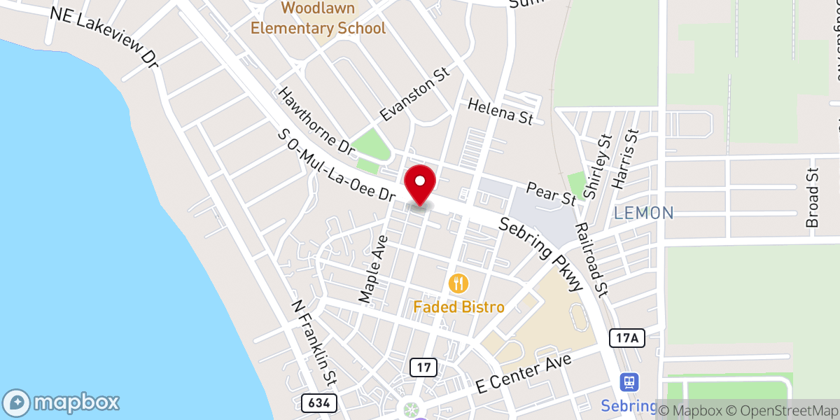 Map showing location of Christ Academy