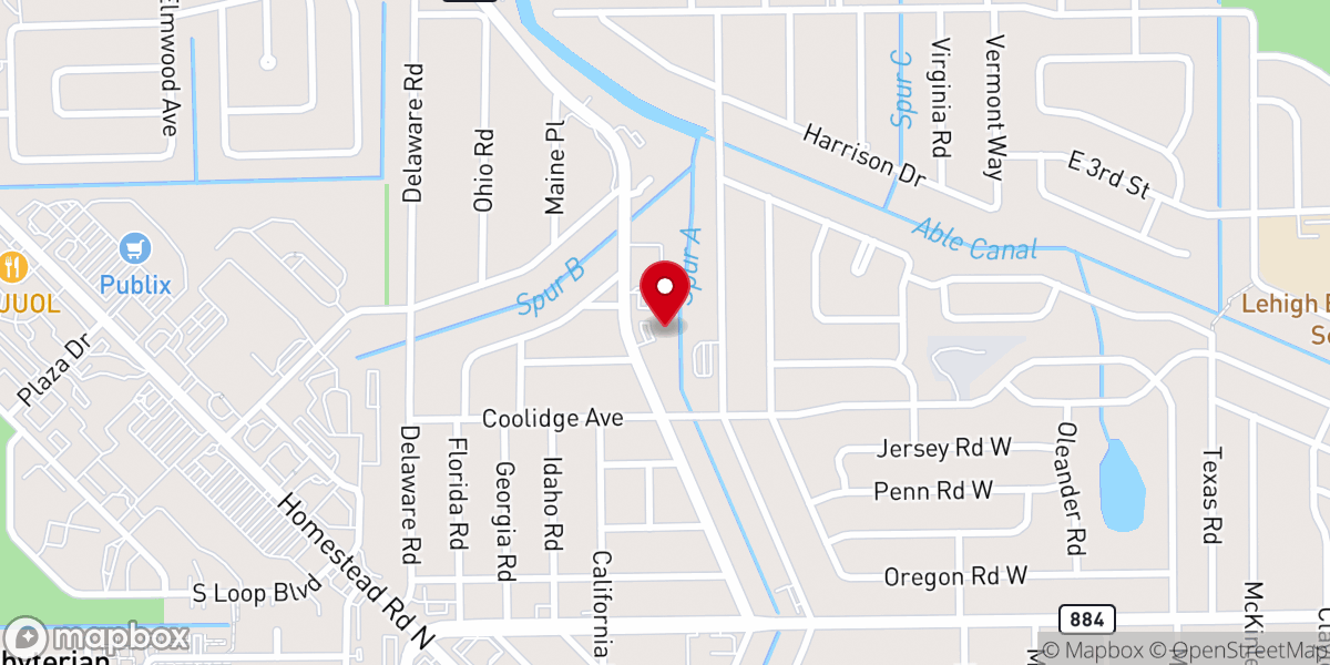 Map showing location of Harvest Ministries