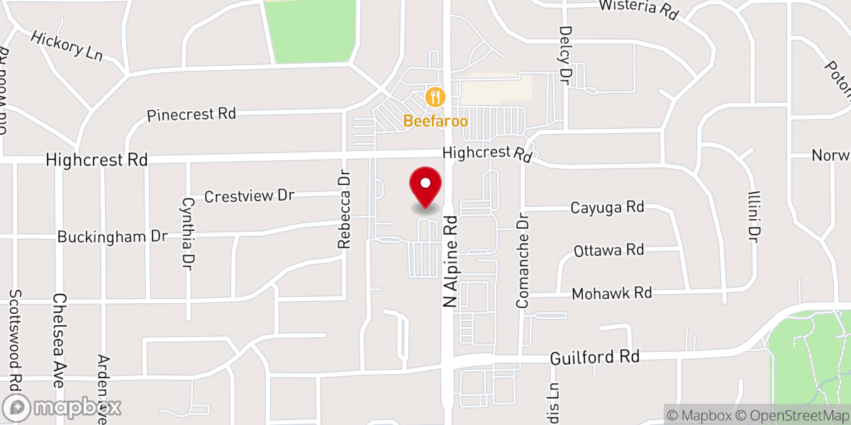 Map showing location of Holy Family Catholic Church