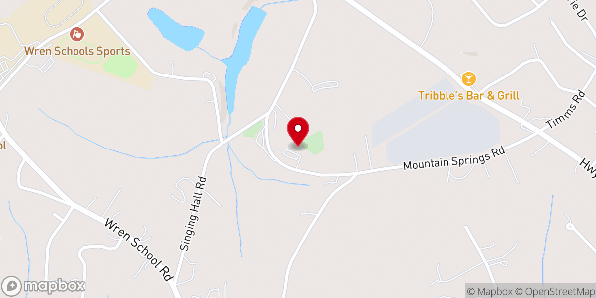 Map showing location of Sweet Canaan Baptist Church
