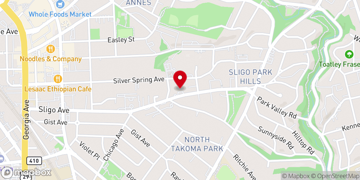 Map showing location of Episcopal Church of the Ascension