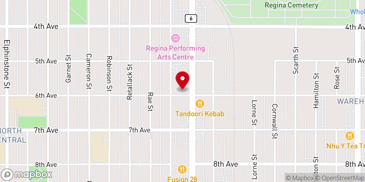 Map showing location of Royal Gathering Ministry