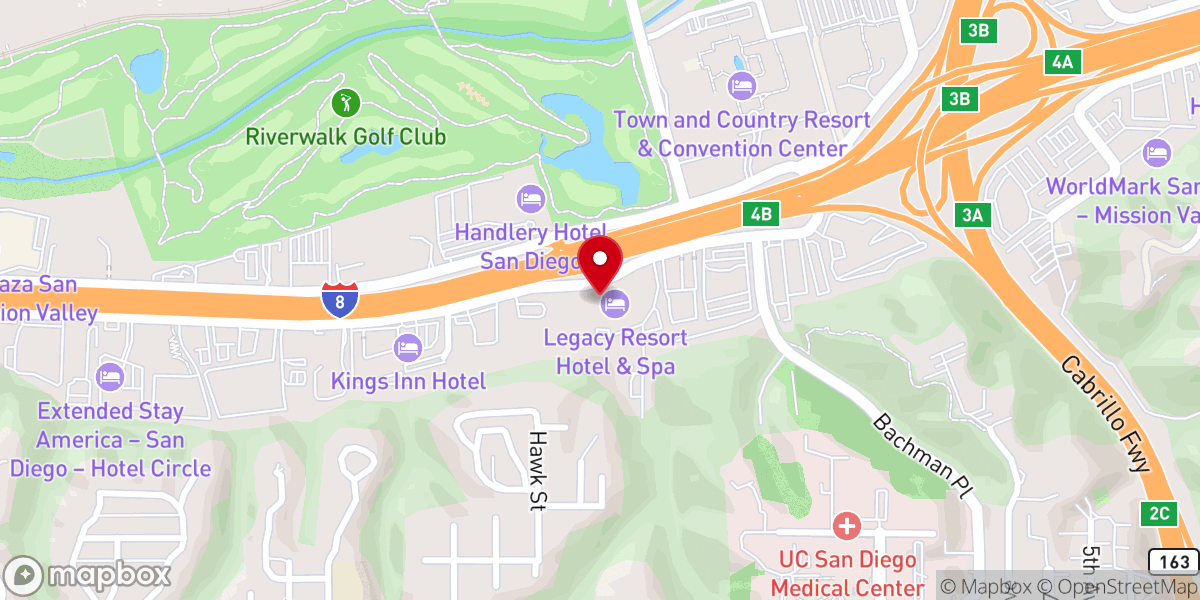 Map showing location of Revival Church
