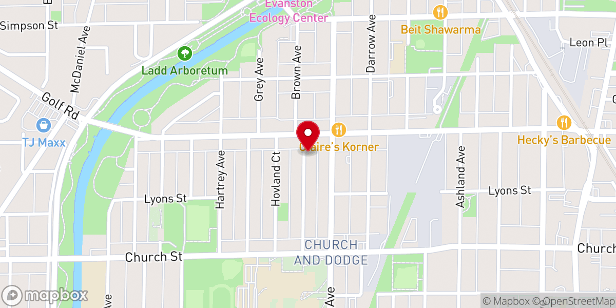 Map showing location of Tabernacle Missionary Baptist Church