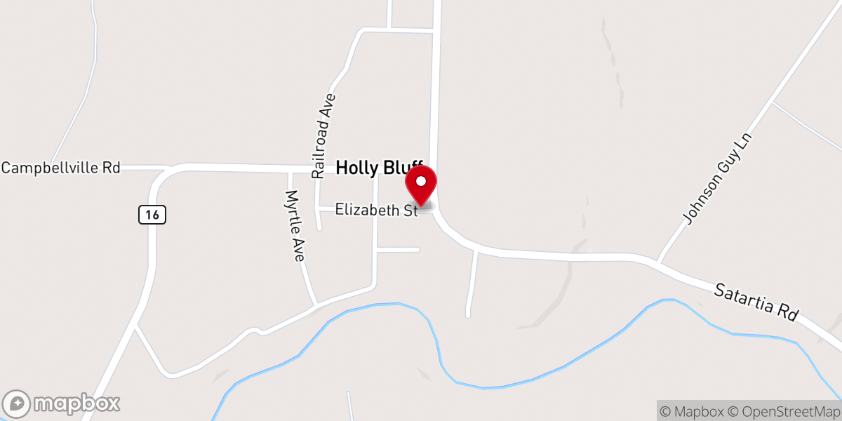 Map showing location of Baptist Church Parsonage