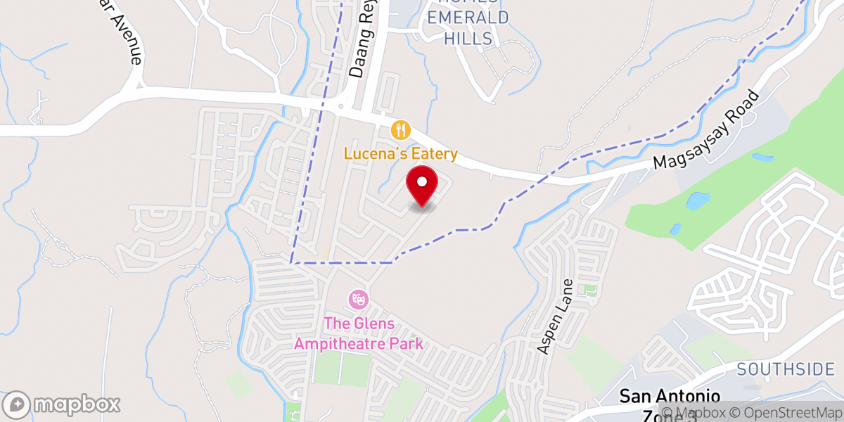 Map showing location of Midwest Baptist Church