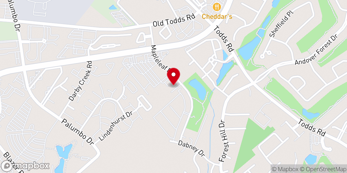 Map showing location of Thrive Church
