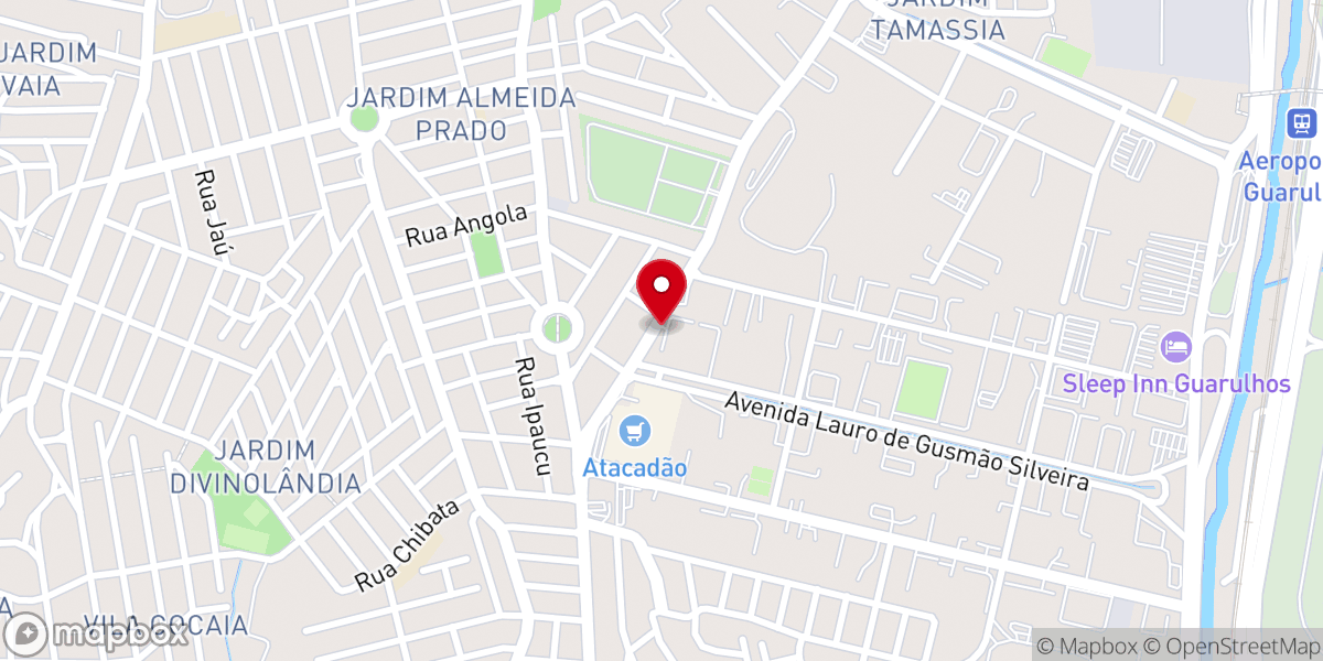 Map showing location of Igreja Universal do Reino de Deus