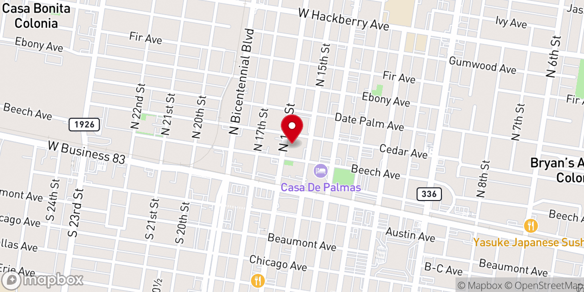 Map showing location of The River Church