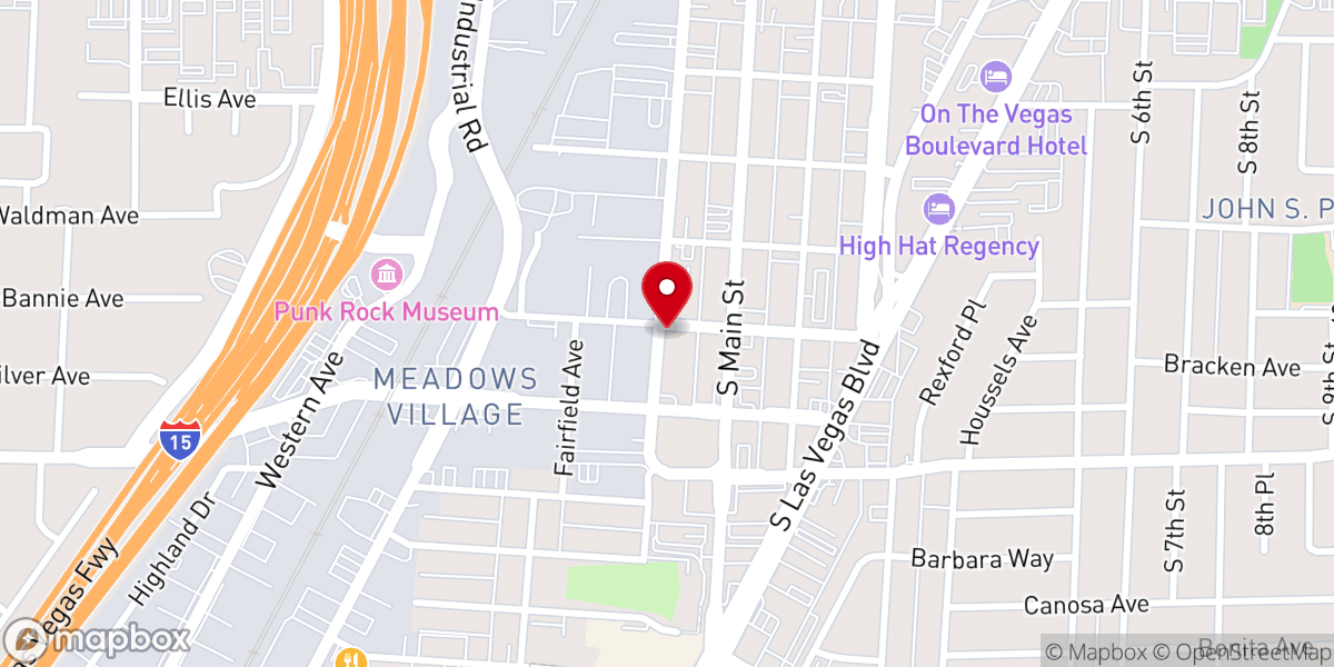 Map showing location of Renowned Events