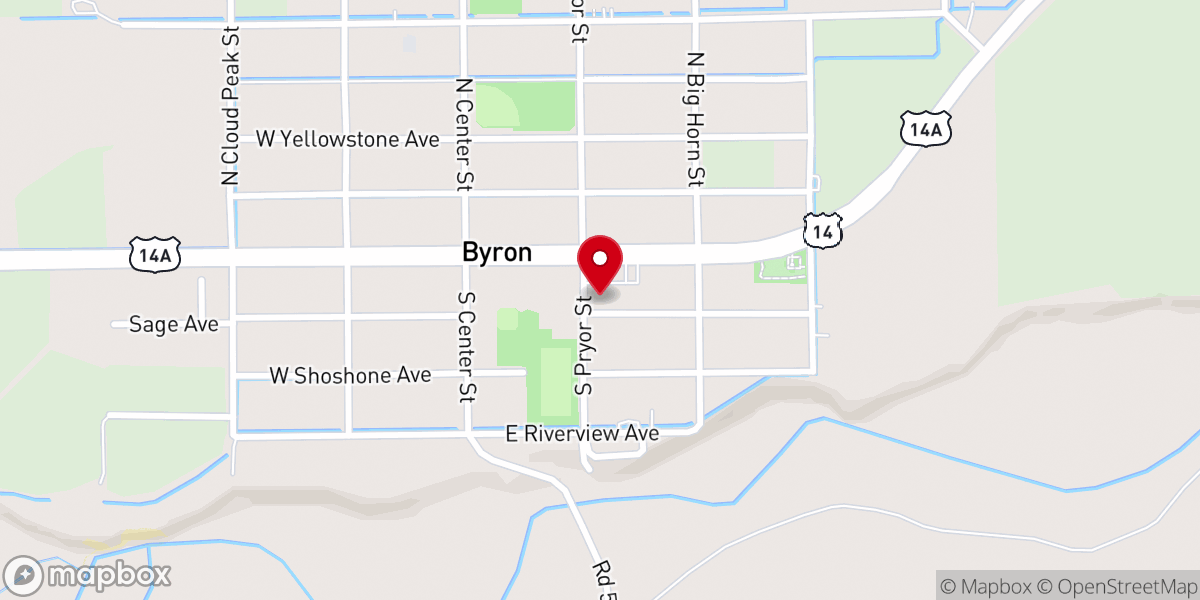 Map showing location of Town of Byron