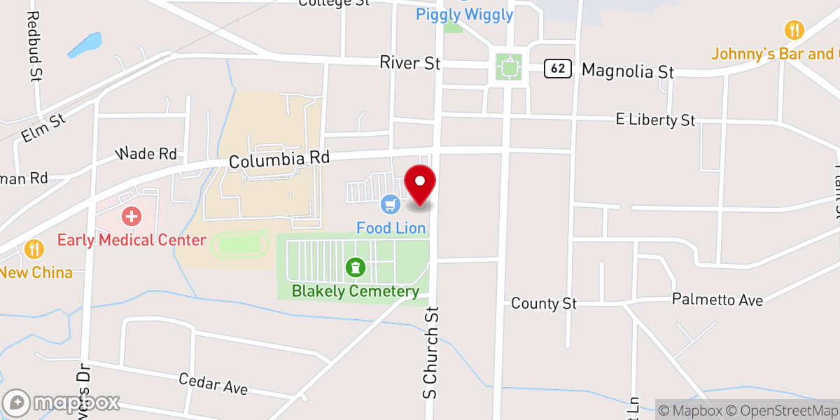 Map showing location of McMurria Hardware And Supply