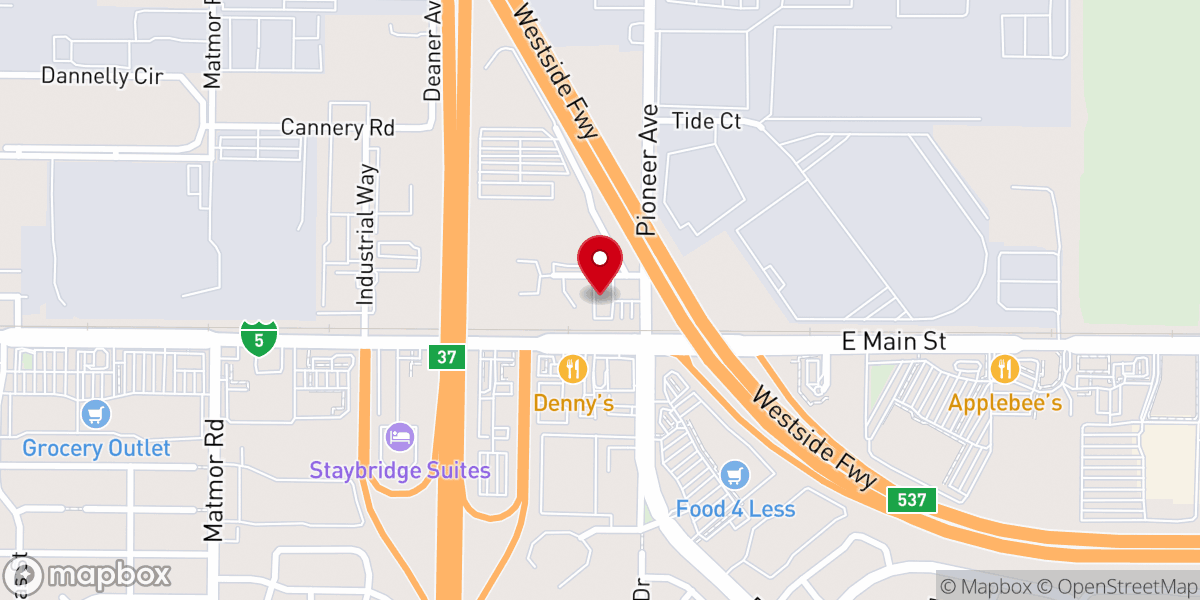 Map showing location of Calvary Chapel of Woodland Food Pantry - Food Distribution Center