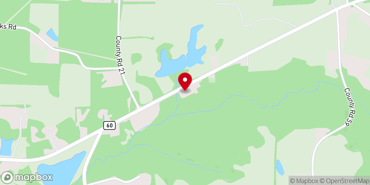 Map showing location of Jerusalem Stewart Baptist Church