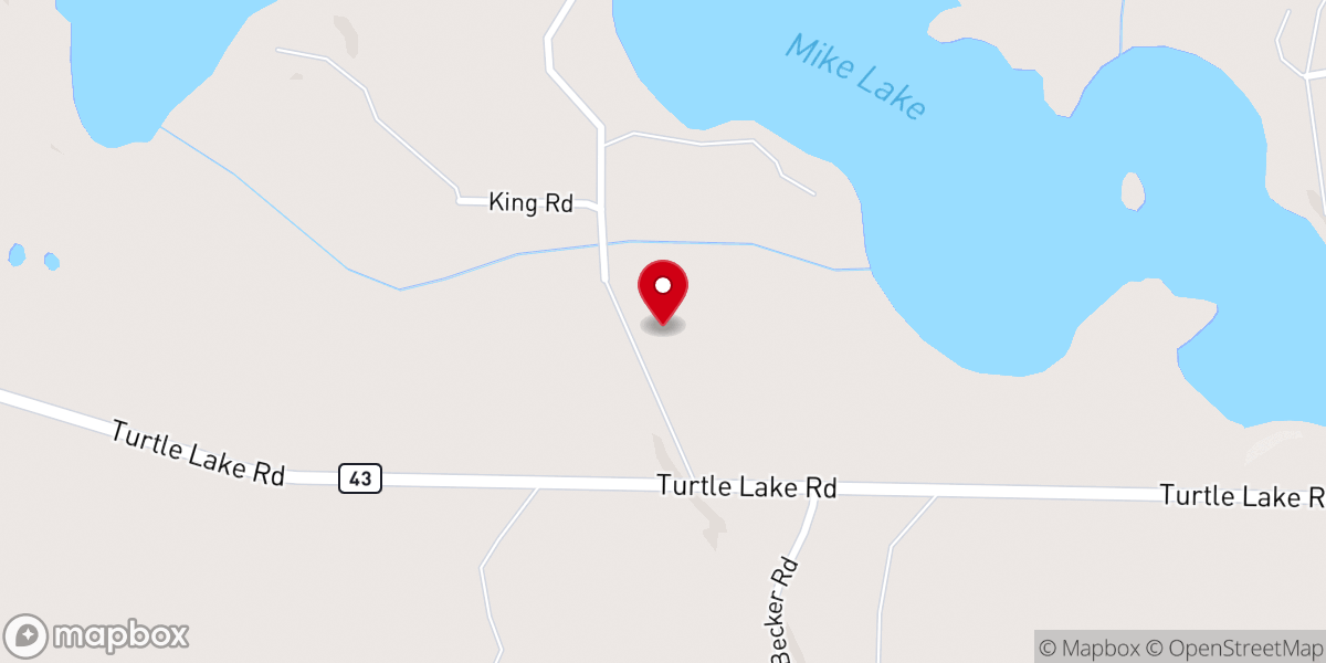 Map showing location of Wilderness Wedding Barn