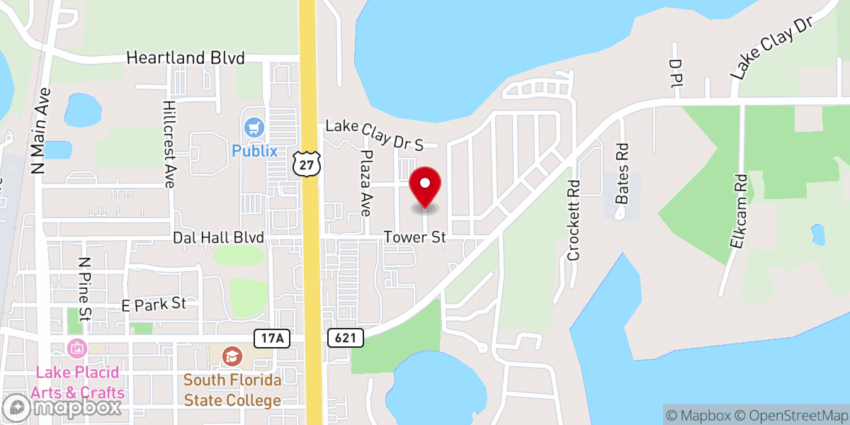 Map showing location of Manna Ministries of Lake Placid