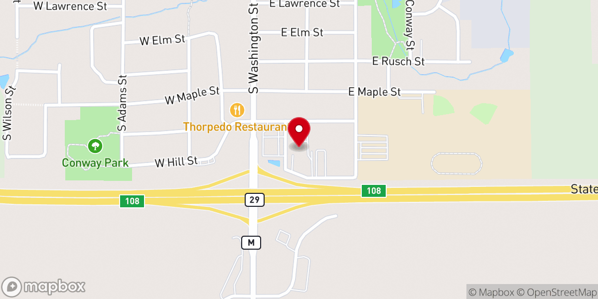 Map showing location of Abundant Life Pentecostal Church
