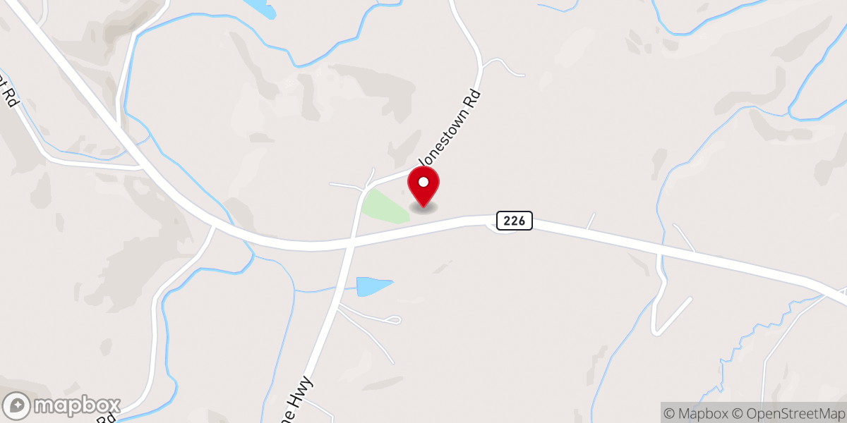 Map showing location of First Broad Baptist Church