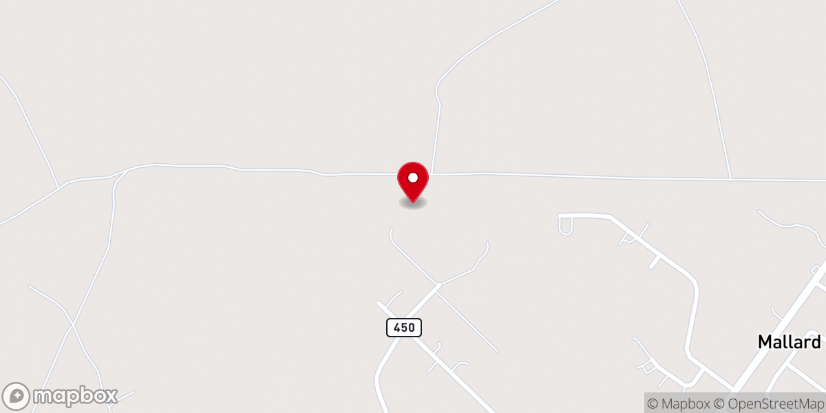 Map showing location of Barn at the Bluff