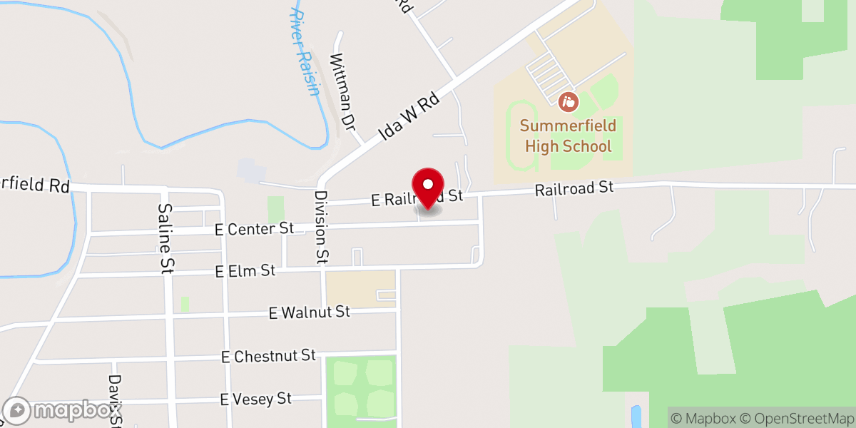 Map showing location of St. Peter Lutheran Church, LCMS