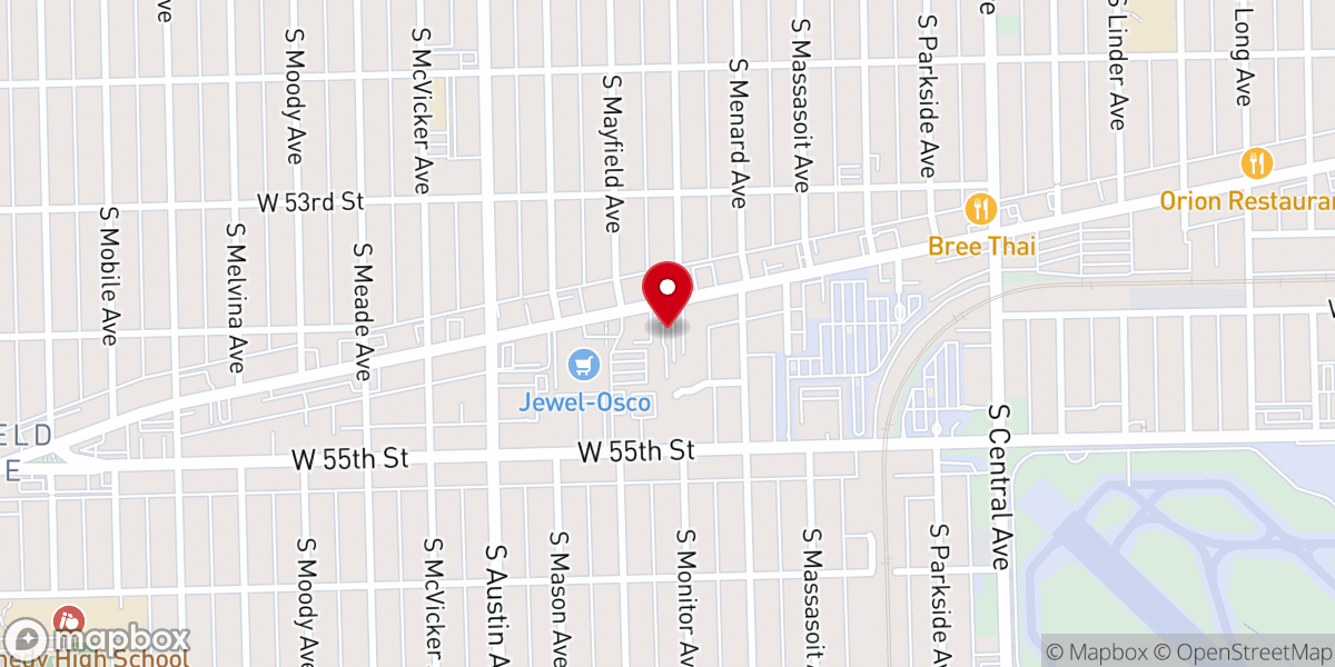 Map showing location of Hope Church Midway
