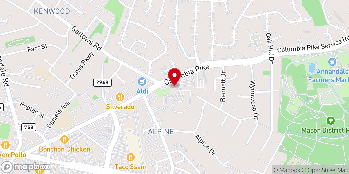 Map showing location of Ephphatha Korean Baptist Church
