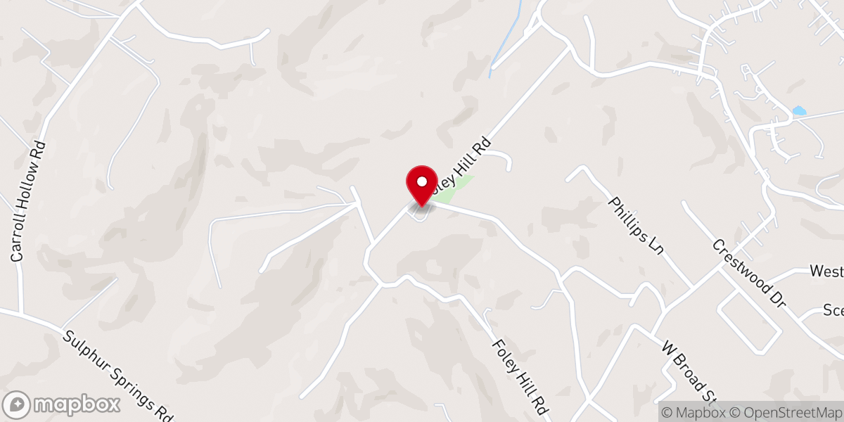 Map showing location of Jarnigan Chapel Missionary Baptist Church