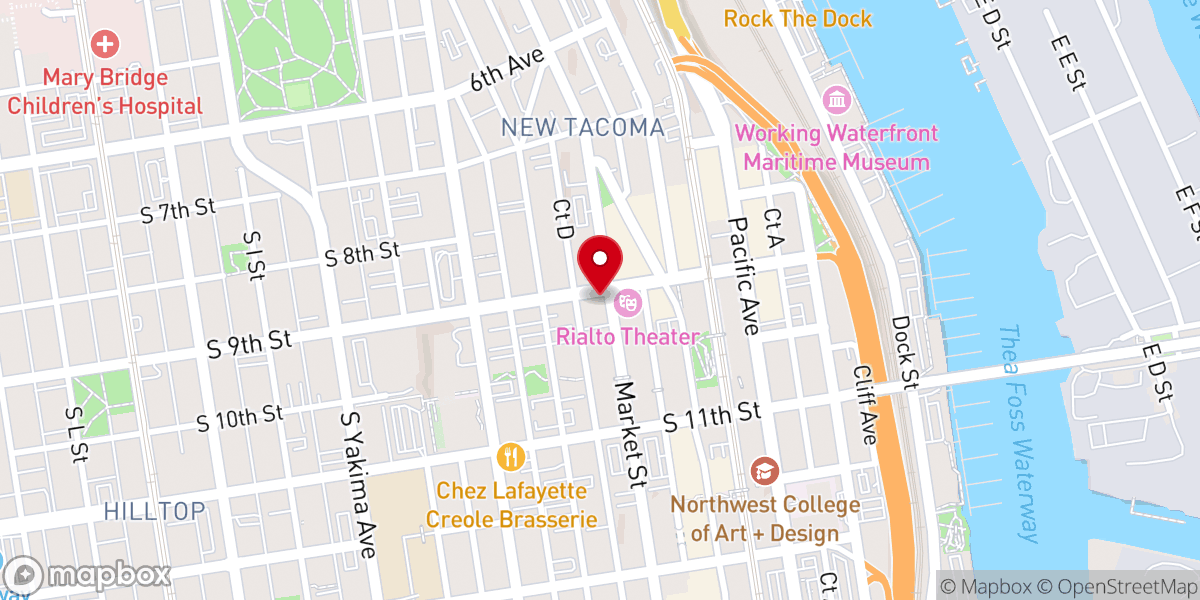 Map showing location of Urban Grace: The Downtown Church