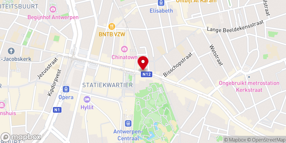 Map showing location of Universele Kerk van het Koninkrijk Gods